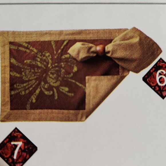 🔸️🔹️NWOT Partylite Siena Lights Reversible Placemat Set of 4 - Picture 11 of 11